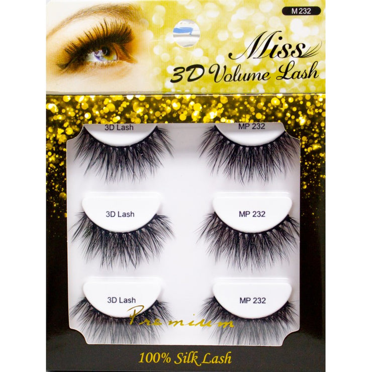Miss Lashes 3D Volume Lashes 3 Pack - M232