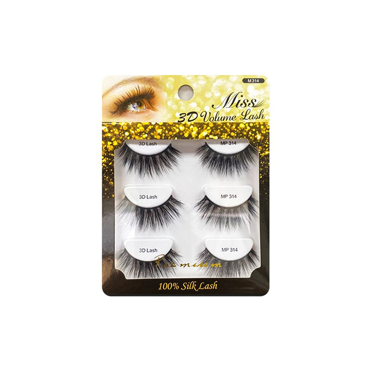 Miss Lashes 3D Volume Lashes 3 Pack - M314