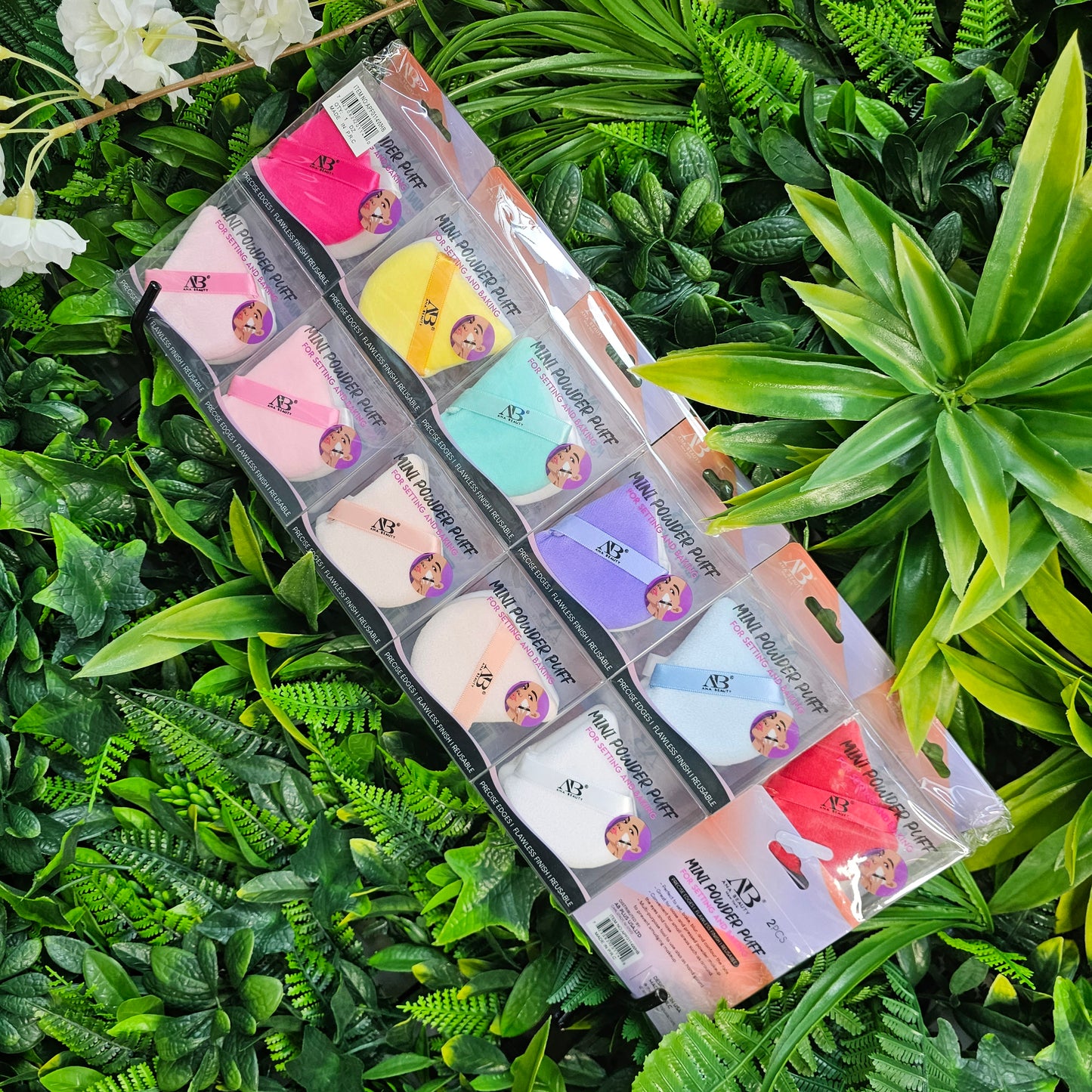 Velvet Triangle Cosmetic Puff Bulk - 24 puffs