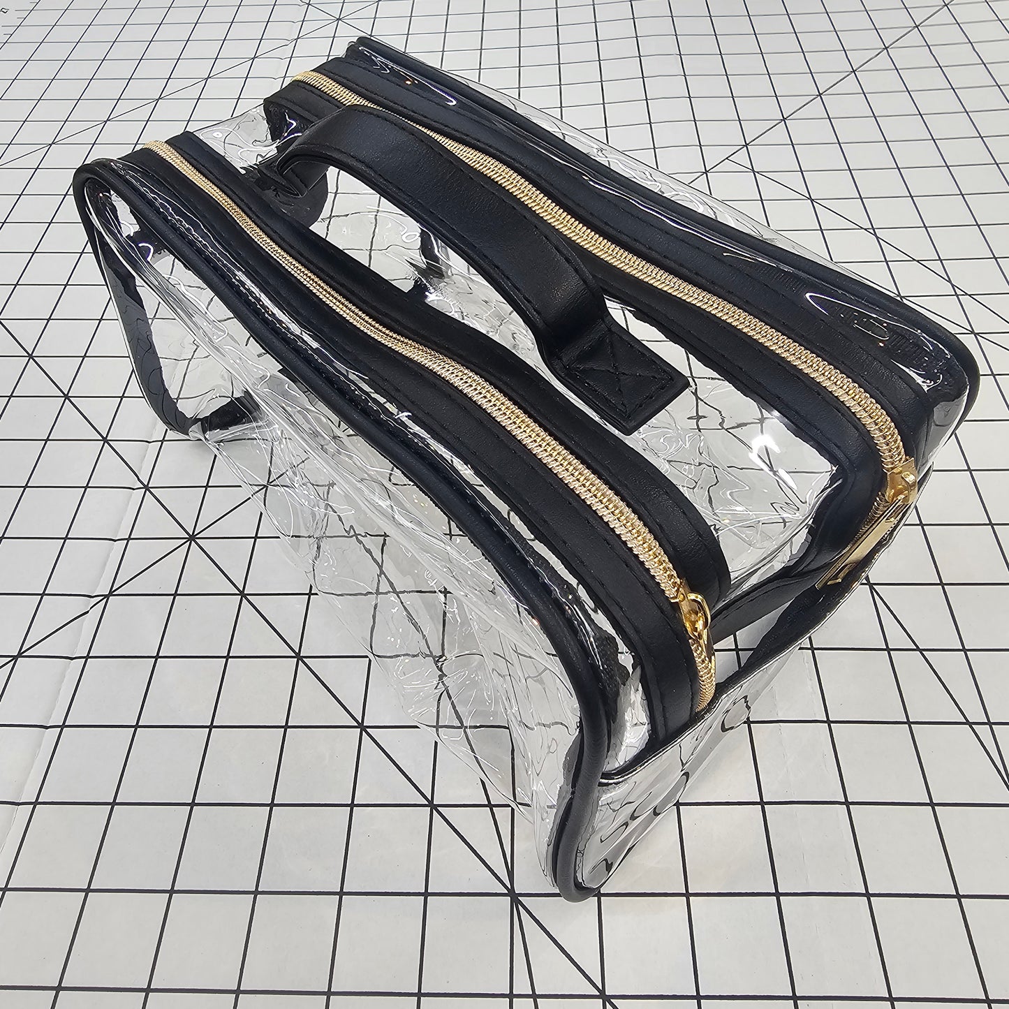 theMUAproject Double Zipper Clear Makeup Travel Bag