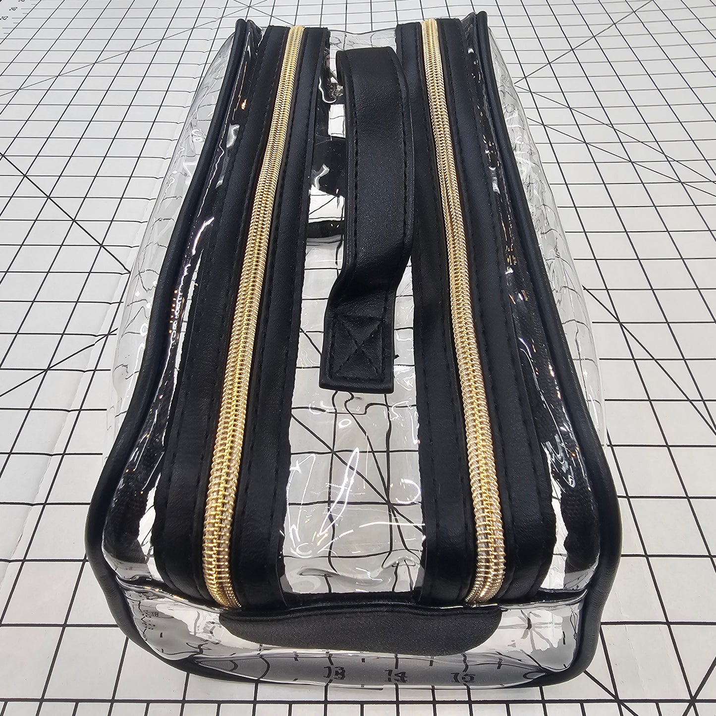 theMUAproject Double Zipper Clear Makeup Travel Bag
