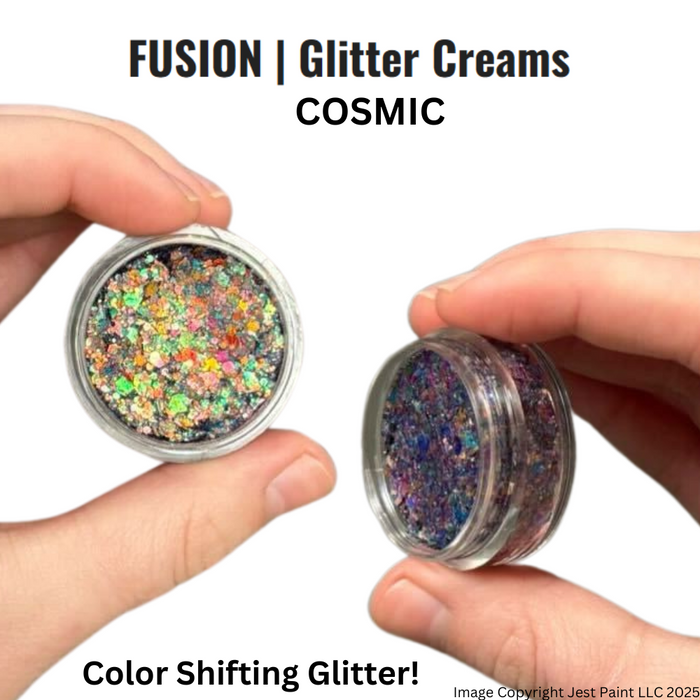 Fusion Body Art Glitter Cream COSMIC 10mL- Color Shifting