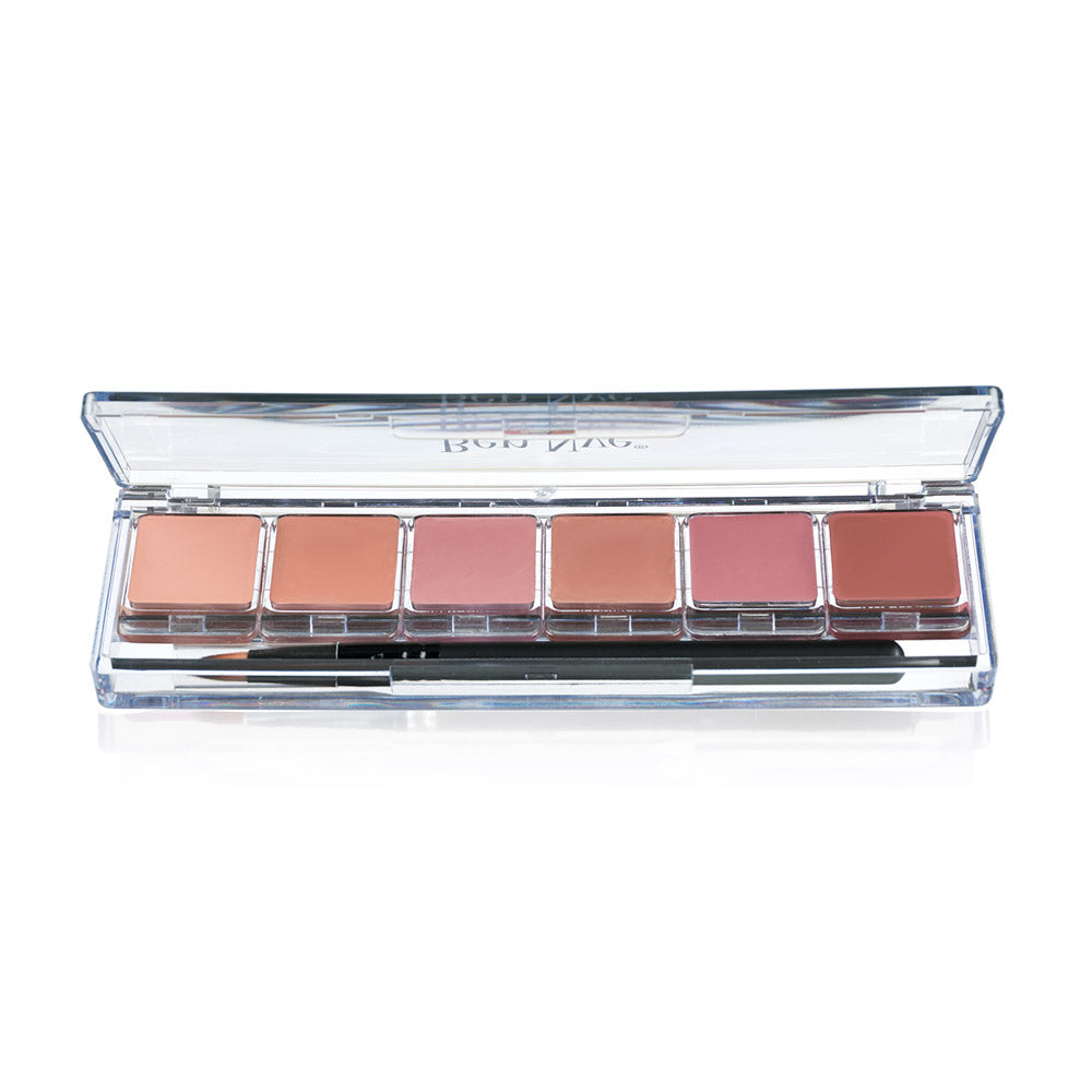 Ben Nye Lip Color Palette Includes Lip Brush LSP-4 Nude Palette