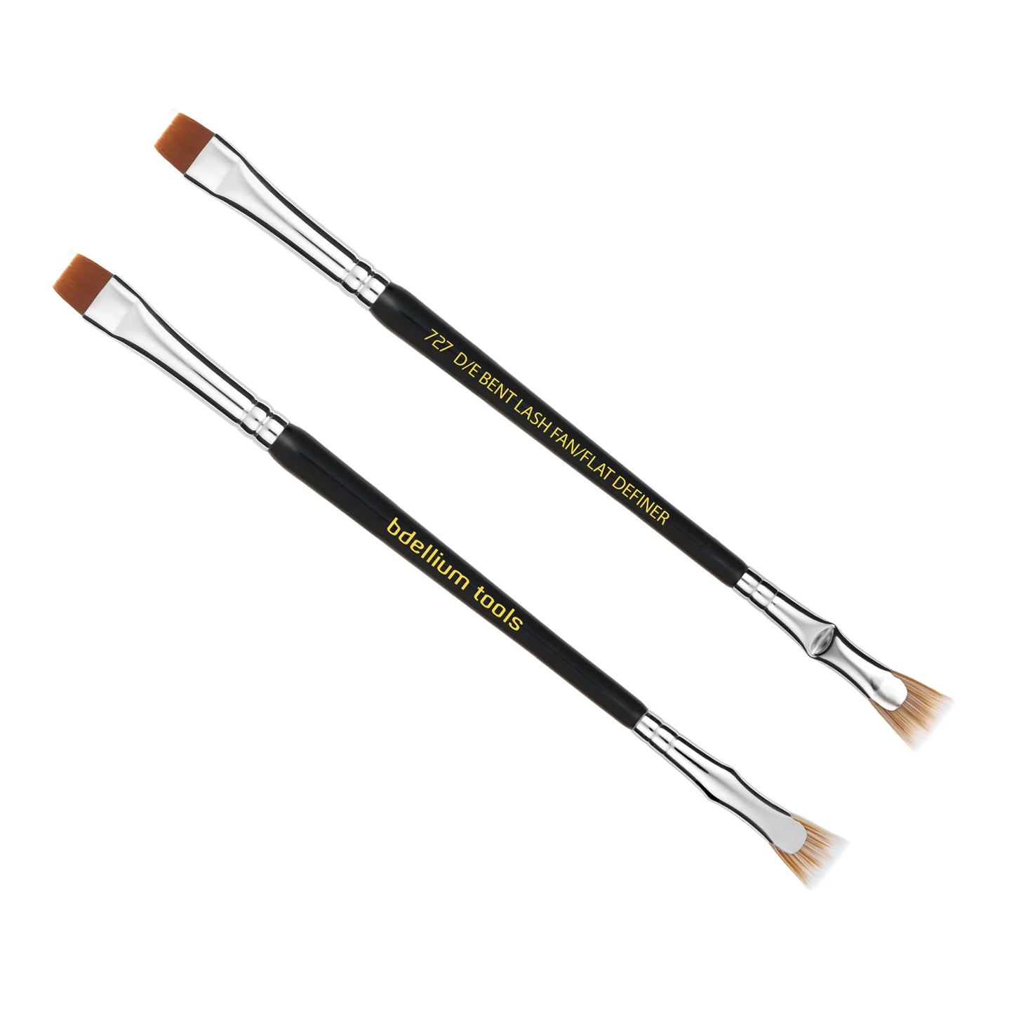 Bdellium Tools 727 Double-Ended Bent Lash Fan / Flat Definer
