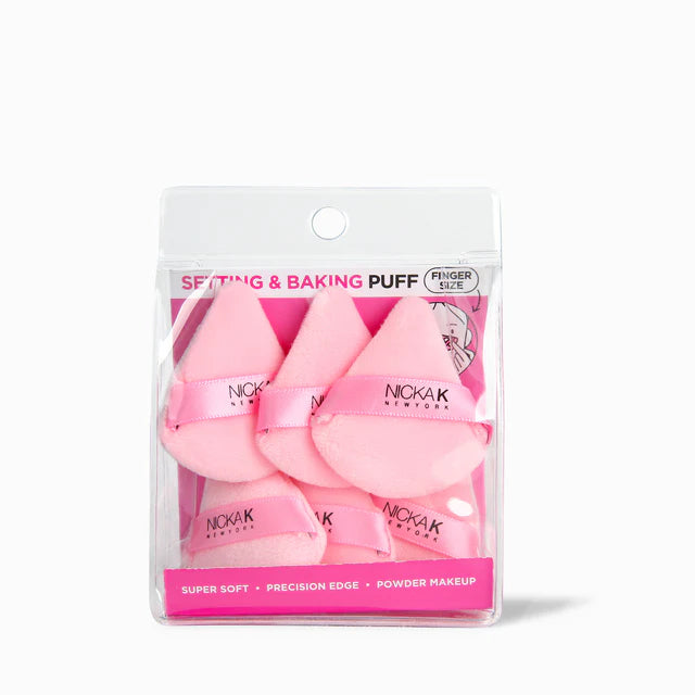 Nicka K Setting Powder MINI Puff - Pink BULK (6 packs)