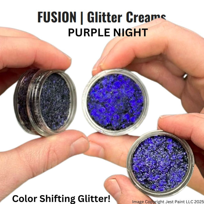 Fusion Body Art Glitter Cream PURPLE NIGHT 10mL