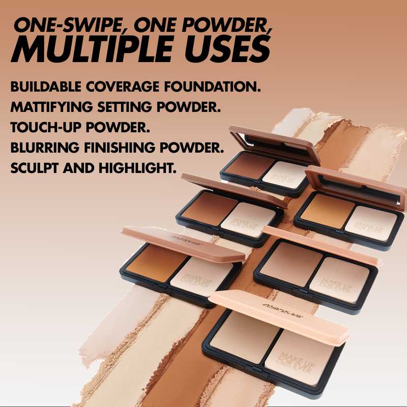 Make Up For Ever HD SKIN MATTE VELVET UNDETECTABLE LONGWEAR BLURRING POWDER FOUNDATION COMPACT 11G