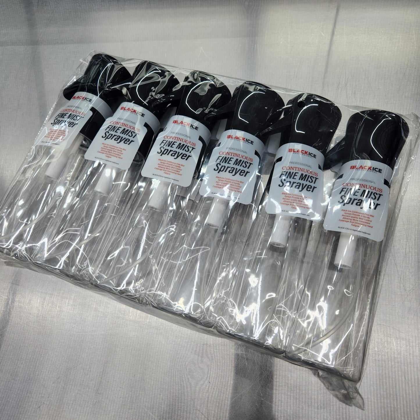 Black Ice Continuous Fine Mist Sprayer Bulk - 6 pcs
