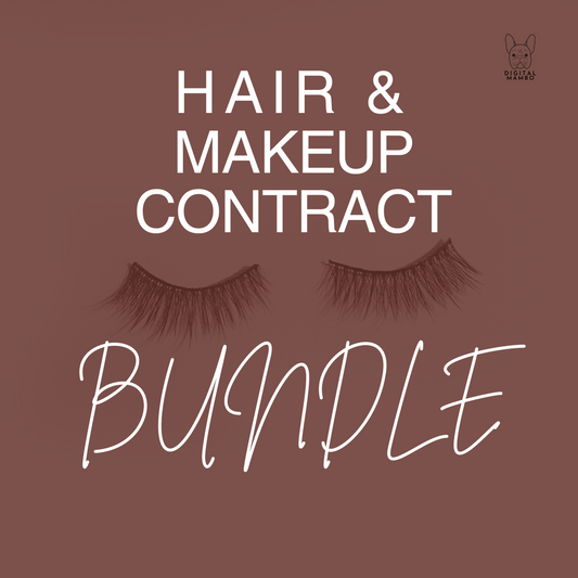 Bundle - Makeup Artist & Hairstylist Contract for Weddings, Photos and Special Events