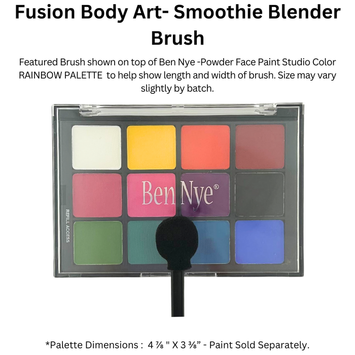 Fusion Body Art - Face Painting Applicator Black Washable Smoothie Blenders - 28 Pack