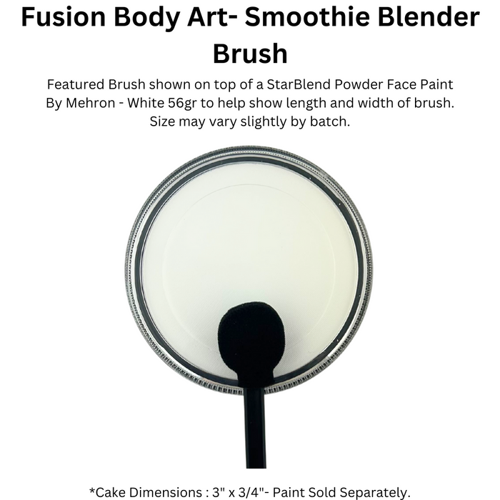 Fusion Body Art - Face Painting Applicator Black Washable Smoothie Blenders - 28 Pack