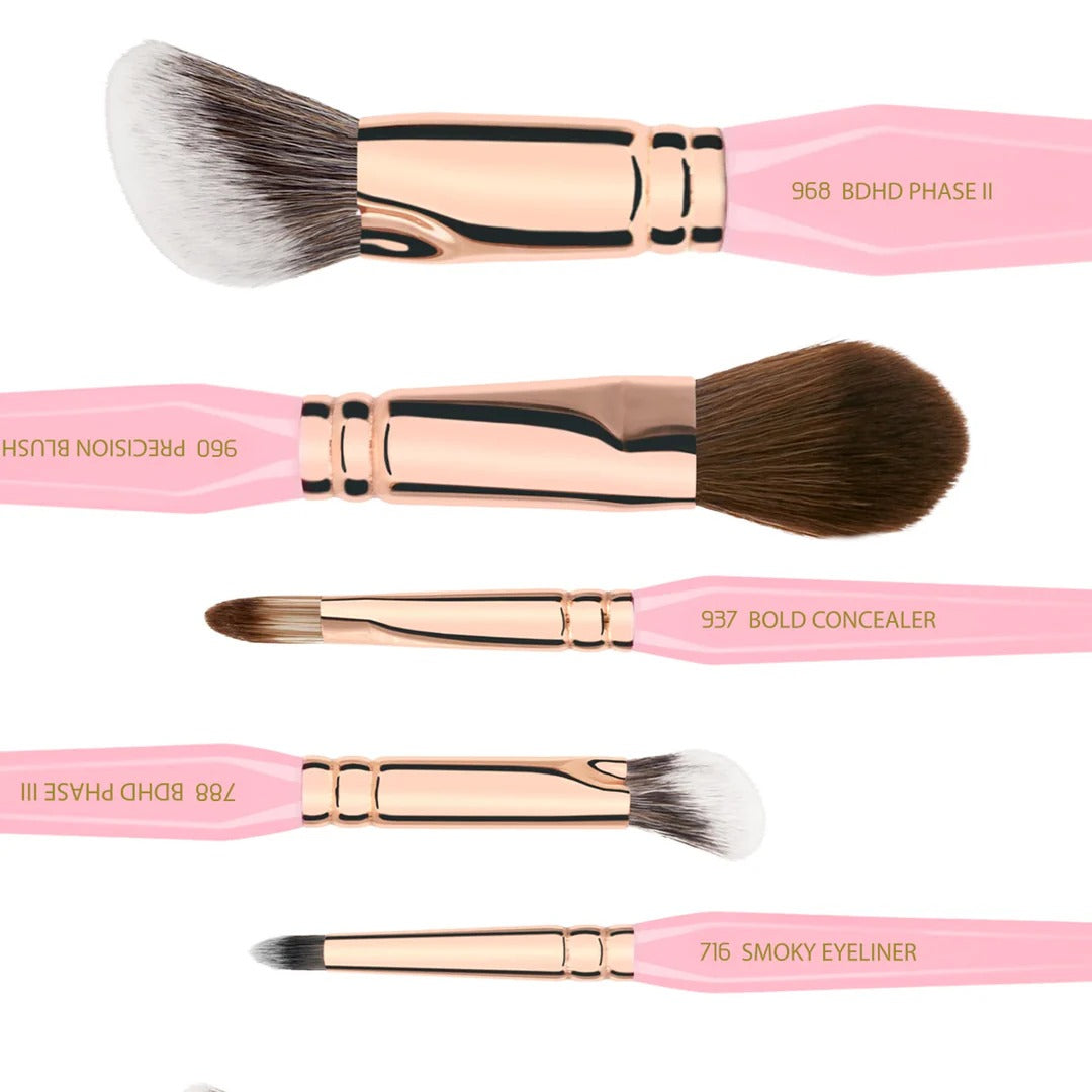 Bdellium Tools PINK GOLDEN TRIANGLE FACE & EYES SET