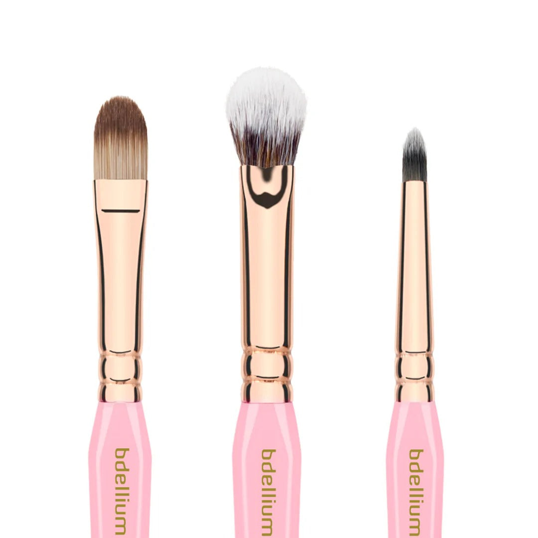 Bdellium Tools PINK GOLDEN TRIANGLE FACE & EYES SET