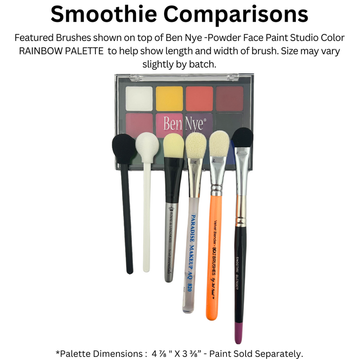 Fusion Body Art - Face Painting Applicator Black Washable Smoothie Blenders - 28 Pack