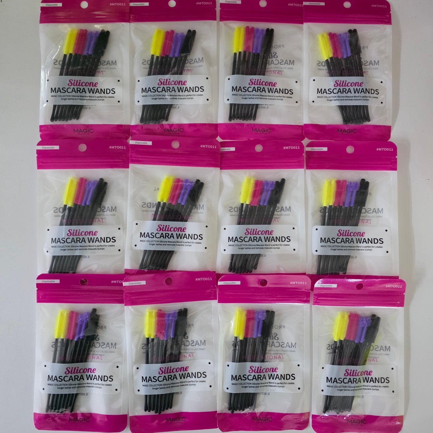 Magic Collection Silicone Mascara Wands BULK 48PCS