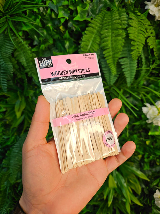Eden Wooden Wax Sticks - 100 pcs