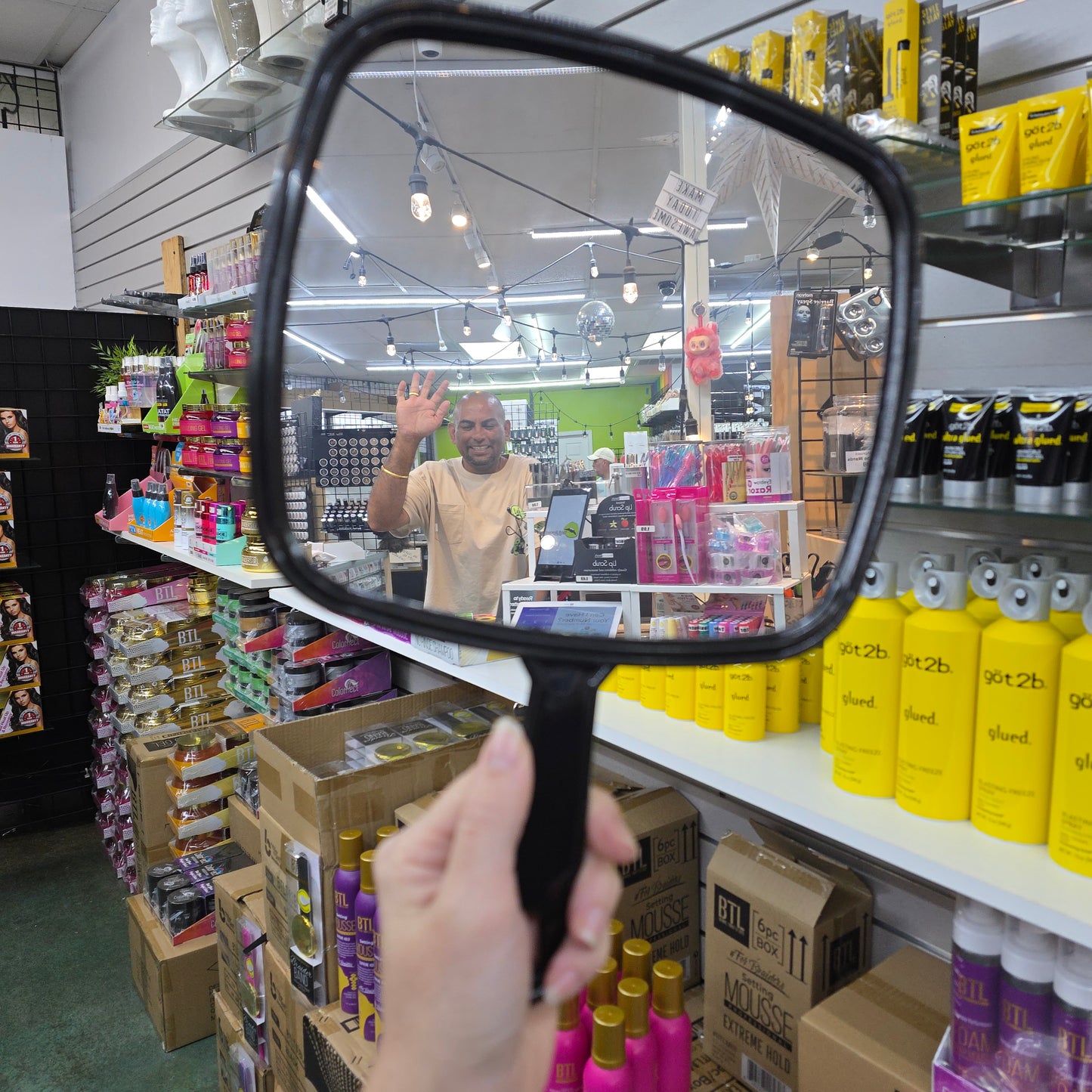 Magic Collection Extra Large Rectangular Hand Held Mirror