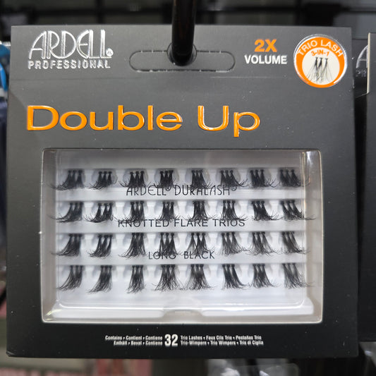 Ardell Double Up  - Knotted Flare Lash Trios Long Black