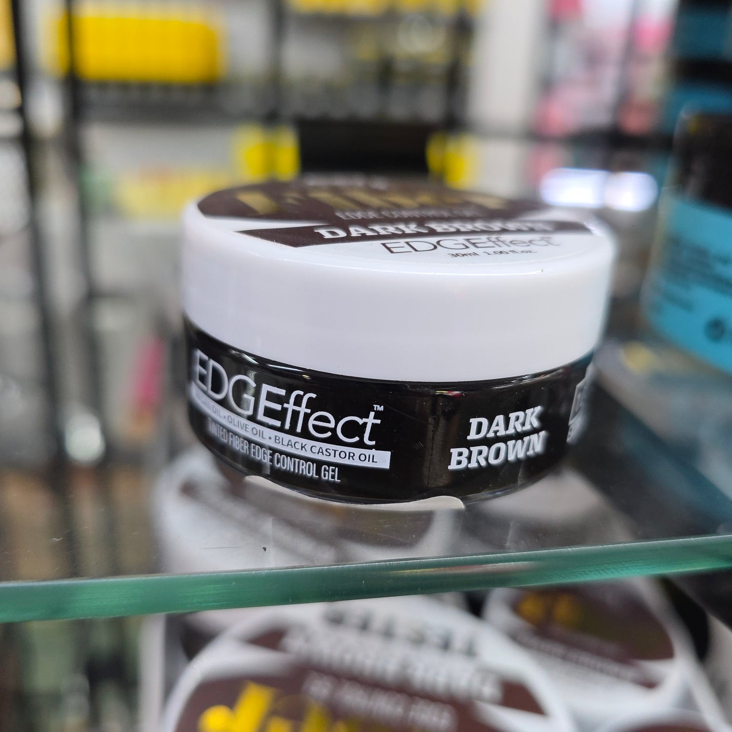 Magic Collection Tinted Fiber Edge Control Gel Dark Brown 1oz