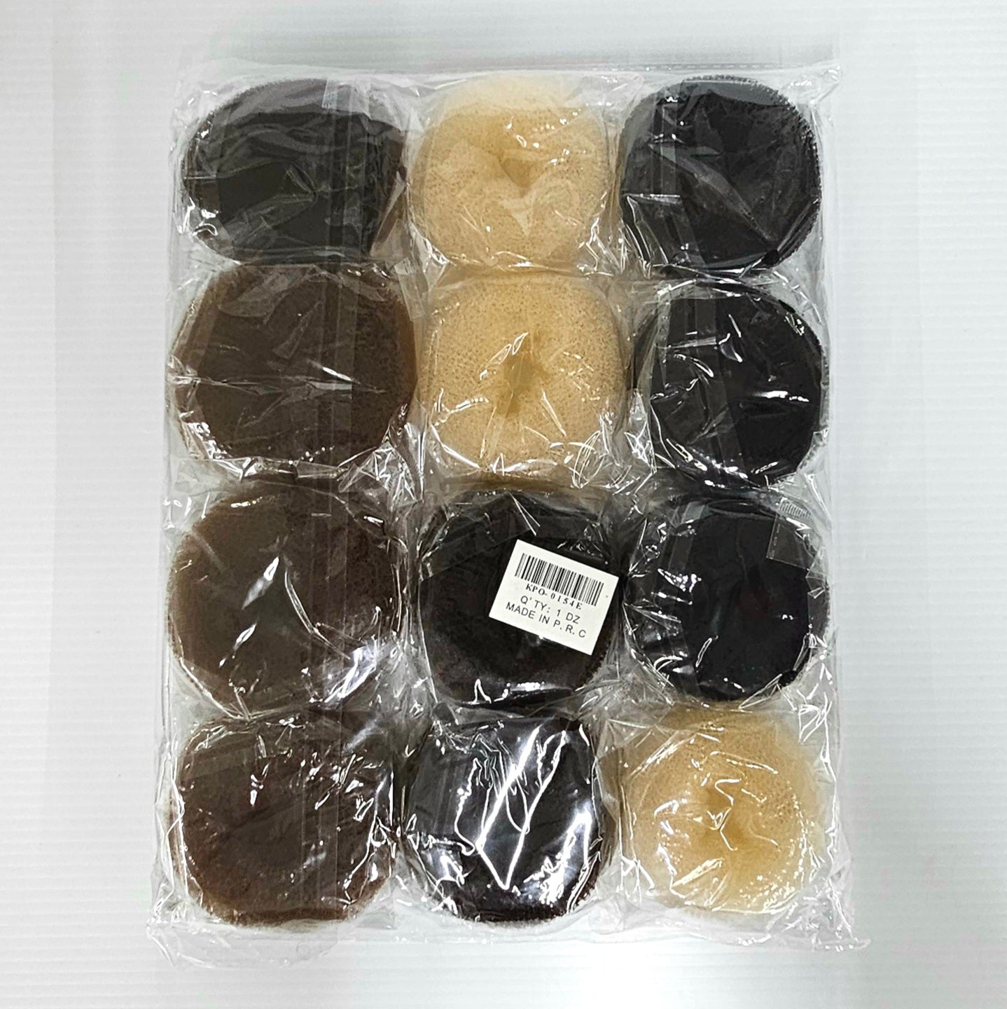theMUAproject Bulk Small Hair Bun Donuts Bundle - 12 PCS Assorted Colors