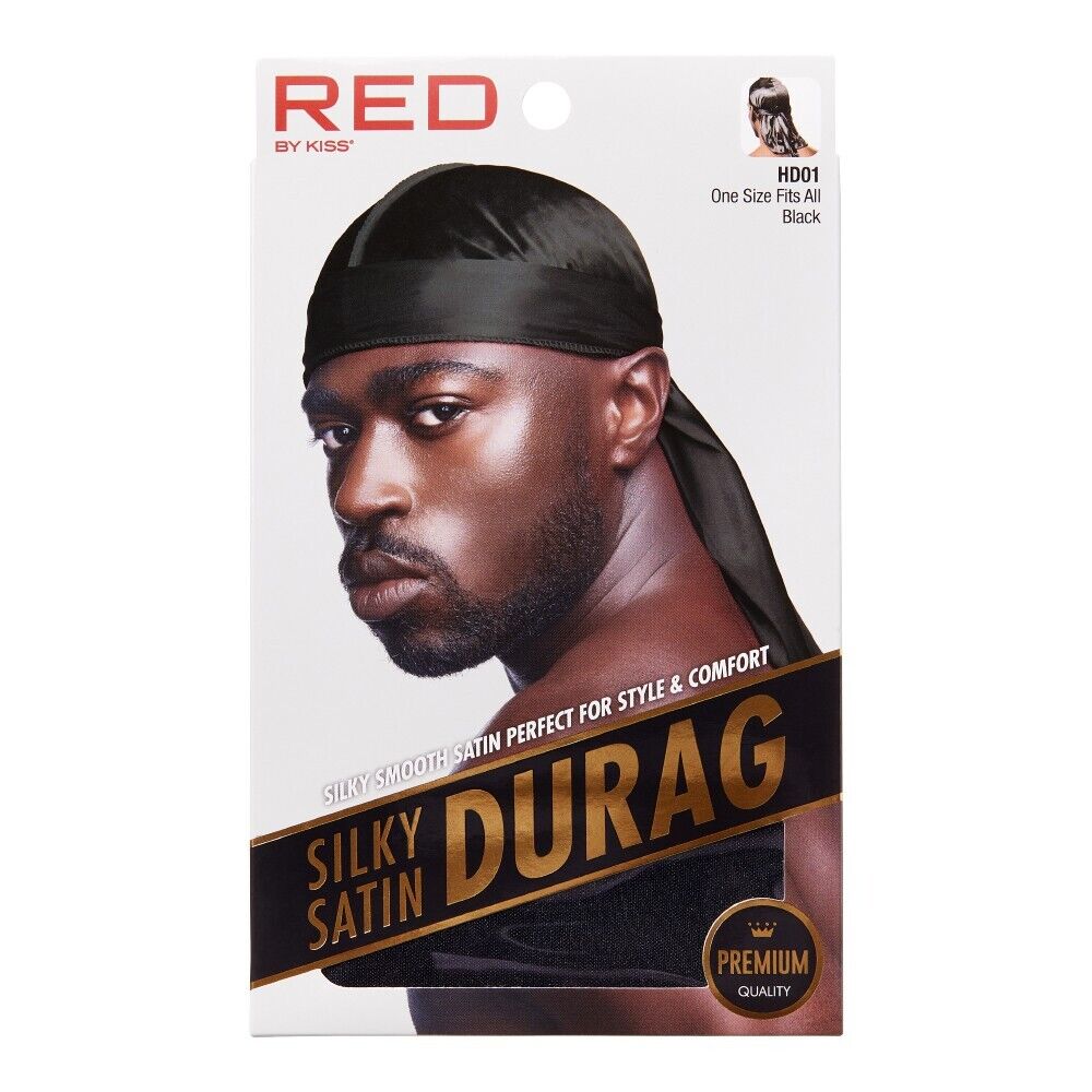 Red Silky Satin Durag