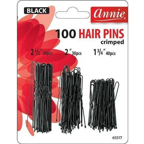 Annie 100 Hair Pins Crimped 
