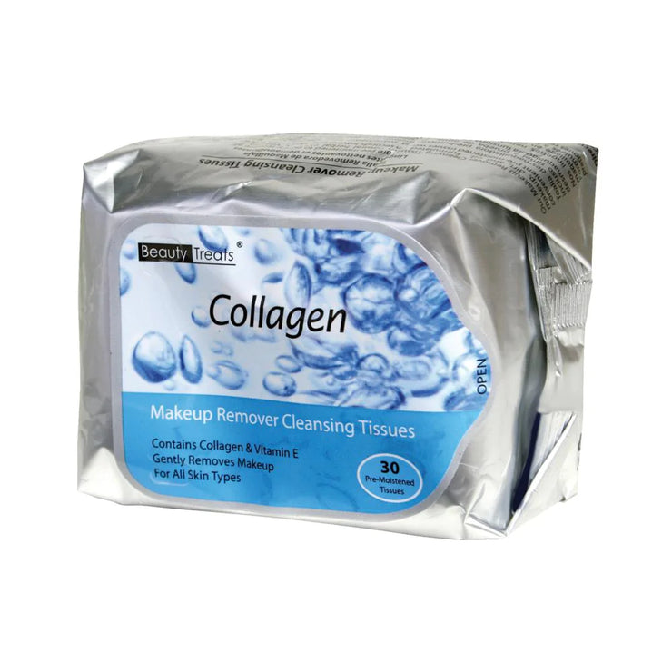 Beauty Treats Makeup Remover Cleansing Tissues - Collagen
