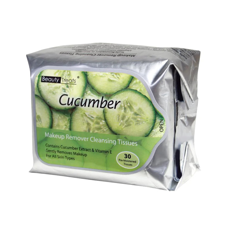 Beauty Treats Makeup Remover Cleansing Tissues - Cucumber