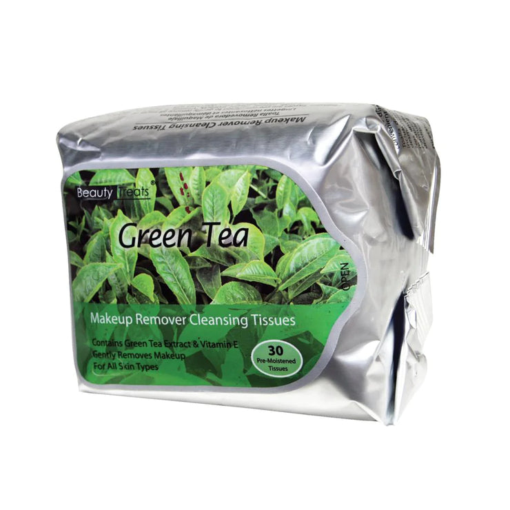Beauty Treats Makeup Remover Cleansing Tissues - Green Tea