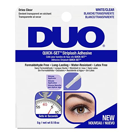 DUO Quick-Set Striplash Adhesive Clear - Blue Box
