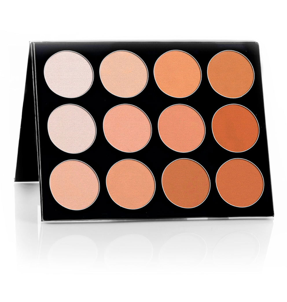 Mehron Celebre PRO-HD Pressed Powder Contour & Highlight Palette 210-Pal-Ch
