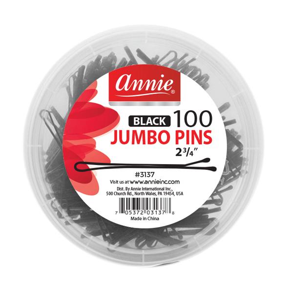 Annie Black 100 Jumbo Pins 2.3/4 in.