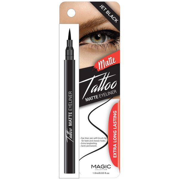 Tattoo Matte Eyeliner Pen Jet Black EYE1009M