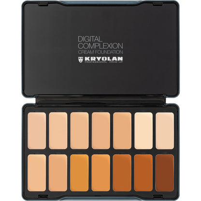 Kryolan Digital Complexion Cream Foundation Palette 14 Colors