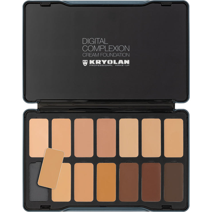 Kryolan Digital Complexion Cream Foundation Palette 14 Colors