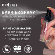 Mehron Barrier Spray 2 oz.