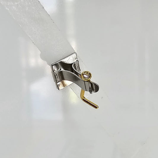 theMUAproject Nose Stud - Gold with Crystal