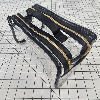 theMUAproject Double Zipper Clear Makeup Travel Bag