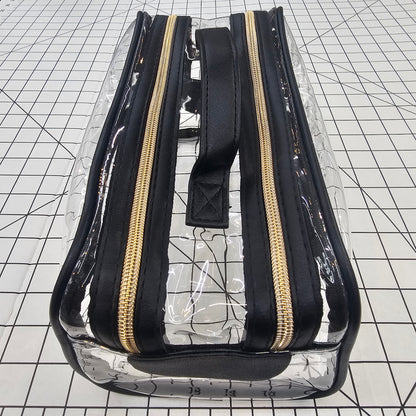 theMUAproject Double Zipper Clear Makeup Travel Bag