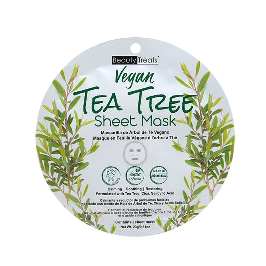 Beauty Treats Vegan Tea Tree Sheet Mask