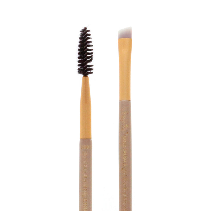 Amor Us Gold Crush Angled Brow Brush & Spoolie 