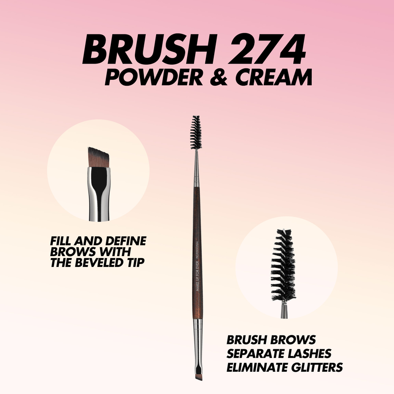 Make Up For Ever #274 ANGL. EYEBROW/LASH BRUSH