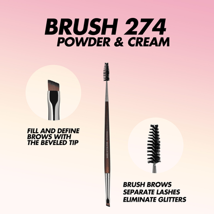 Make Up For Ever #274 ANGL. EYEBROW/LASH BRUSH