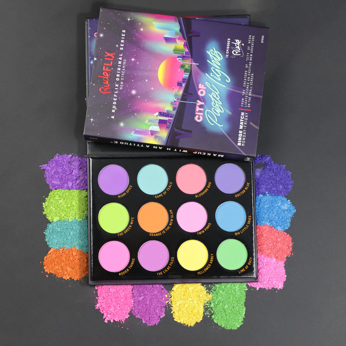 City of Pastel Lights - 12 Pastel Pigment & Eyeshadow