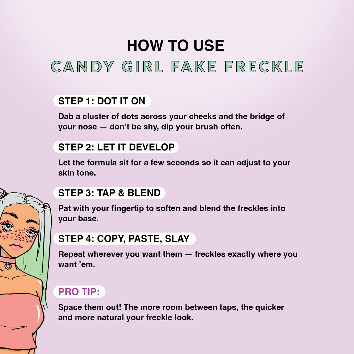 KimChi Chic Beauty Candy Girl Fake Freckle