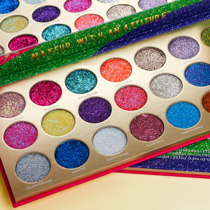 United Shades of Glitter 21 Pressed Glitter Palette