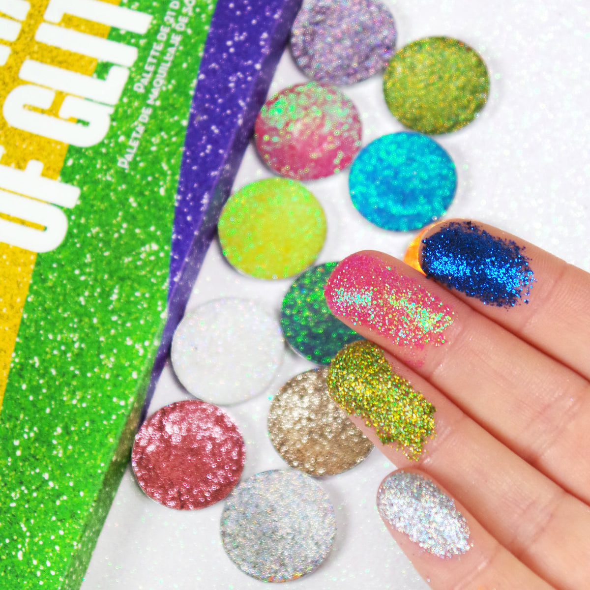United Shades of Glitter 21 Pressed Glitter Palette