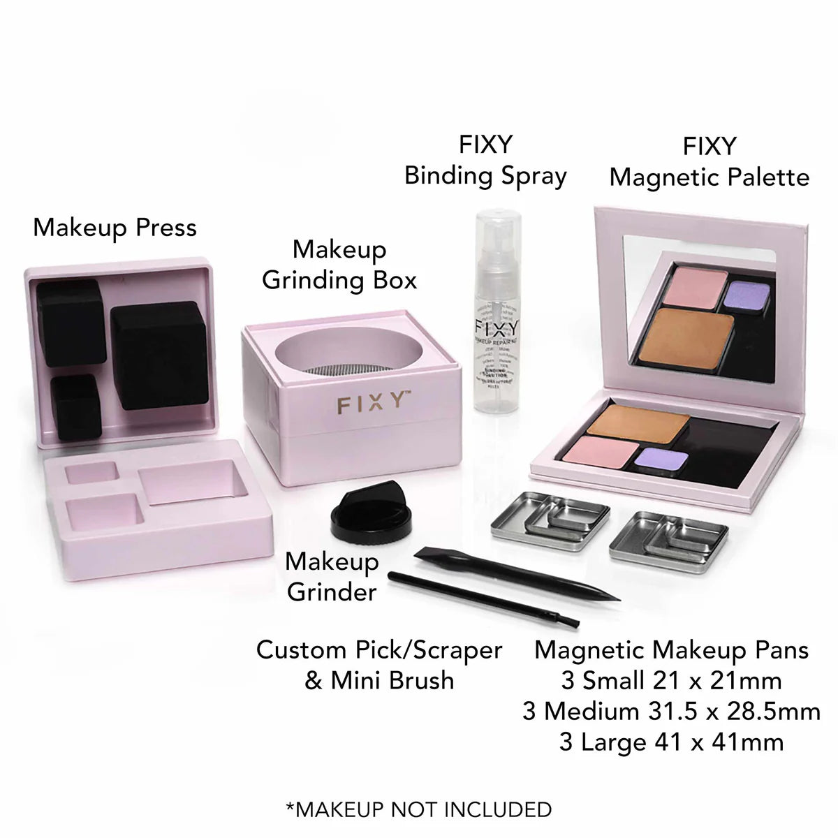 FIXY Broken Makeup Repair Kit & Makeup Blender Square