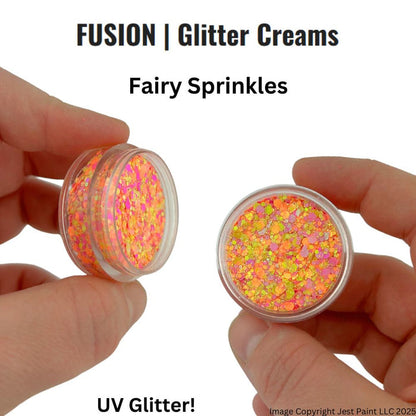 Fusion Body Art Glitter Cream FAIRY SPRINKLES 10mL - UV Reactive