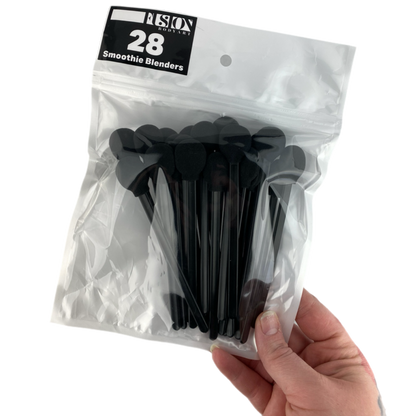 Fusion Body Art - Face Painting Applicator Black Washable Smoothie Blenders - 28 Pack